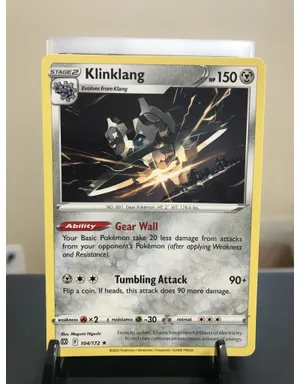 Klinklang Pokémon Card On A Stand Wallpaper