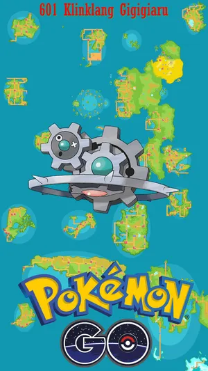 Klinklang Pokemon Go Map Wallpaper