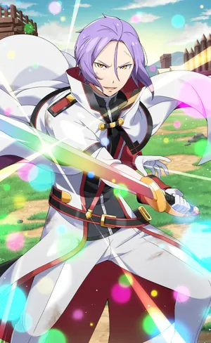 Knight_with_ Sword_and_ Cape_ Anime_ Artwork Wallpaper