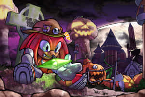 Knuckles Pumpkin Hill Treasure Hunt Wallpaper