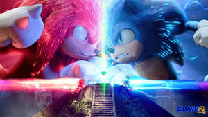 Knuckles The Echidna Vs. Sonic Wallpaper