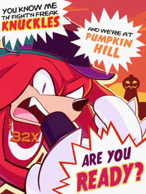 Knucklesat Pumpkin Hill Wallpaper