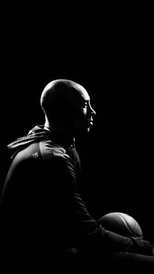 Kobe Bryant Black Basketball Silhouette Wallpaper