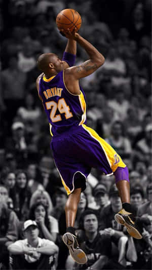 Kobe Bryant Phone Jump Shot Wallpaper