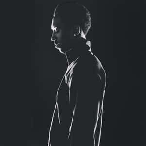 Kobe Bryant Profile Silhouette B W Wallpaper