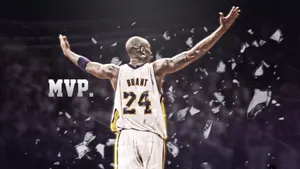 Kobe Bryant's Legendary 24 Logo Wallpaper