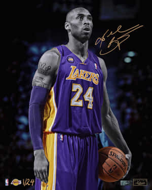 Kobe Bryant Shooting An Iconic Fadeaway Jumper Wallpaper