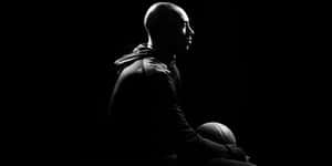 Kobe Bryant Silhouette Blackand White Wallpaper