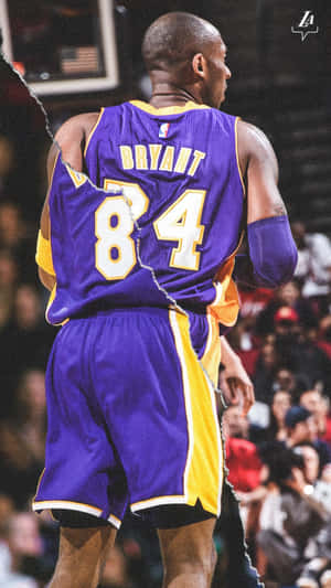 Kobe Bryant Soaring For A Dunk Against Jazz Wallpaper