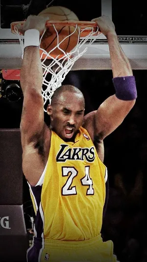Kobe Dunking Backwards Wallpaper
