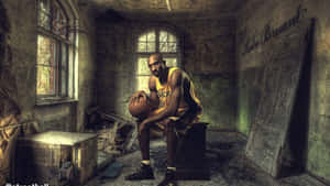 “kobe Taking On The Court” Wallpaper