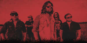 Koe Wetzel Band Red Silhouette Wallpaper