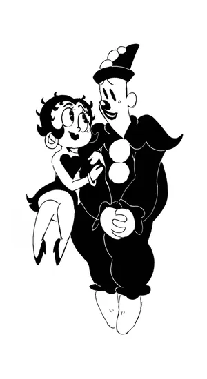 Koko The Clown And Betty Boop Wallpaper