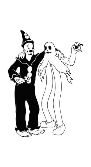 Koko The Clown And Ghost Wallpaper