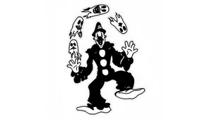 Koko The Clown Juggling Ghosts Wallpaper