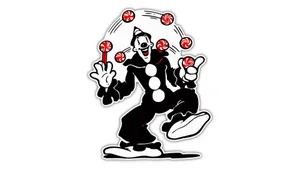 Koko The Clown Juggling Wallpaper