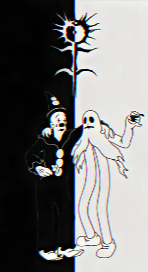 Koko The Clown Vintage Art Wallpaper