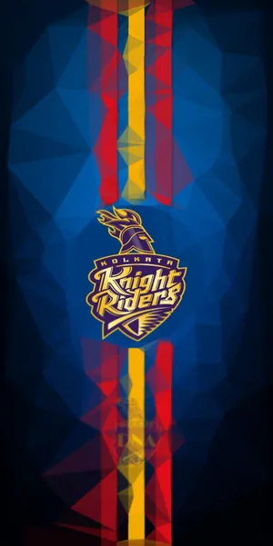 Kolkata Knight Riders Geometric Pattern Wallpaper