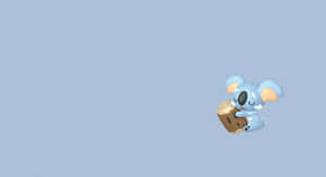 Komala On Light Blue Background Wallpaper