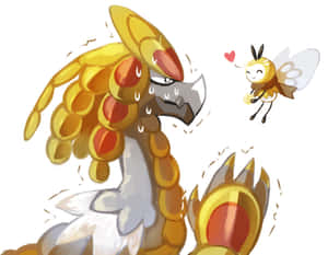 Kommo-o And Combee Wallpaper