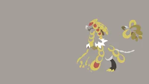 Kommo-o Light Brown Background Wallpaper