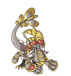 Kommo-o Looking At Nails Wallpaper