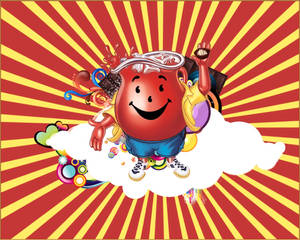 Kool Aid Man Over The Cloud Wallpaper