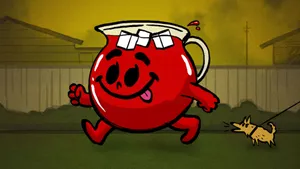 Kool Aid Man With Dog Wallpaper