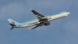 Korean Air Airbus A300 Flying Wallpaper