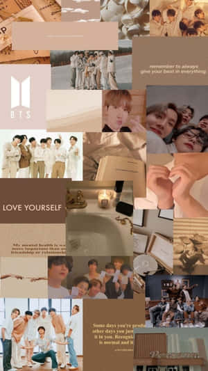 Korean Beige Aesthetic: Tranquil And Zen Vibes Wallpaper