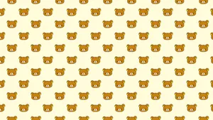Korilakkuma Pattern Wallpaper Wallpaper
