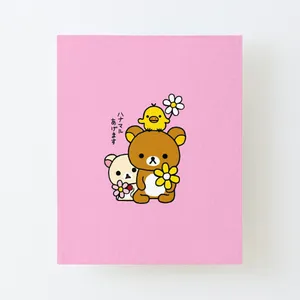 Korilakkumaand Friends Pink Background Wallpaper