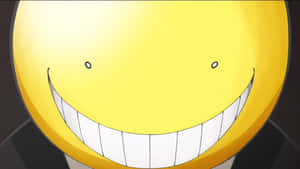 Koro Sensei Smiling With An Upbeat Aura In A Captivating Wallpaper Wallpaper