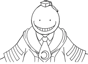 Koro Sensei With A Mischievous Smile Wallpaper