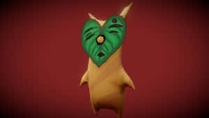 Korok Figure Red Background Wallpaper