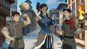 Korra & Friends - The Legend Of Korra Wallpaper