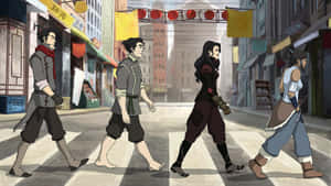 Korra Helps Restore Balance To Republic City Wallpaper