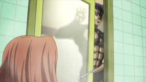 Kosaku Kawajiri In An Intense Scene From The Anime Jojo's Bizarre Adventure Wallpaper