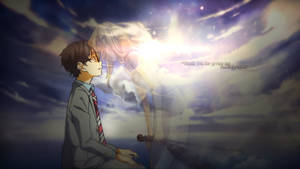 Kosei Arima And Kaori Miyazono, The Star-crossed Lovers Of Musical Romantic Comedy Drama Your Lie In April. Wallpaper