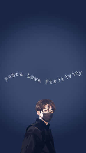 Kpop Aesthetic Peace Love Positivity Wallpaper