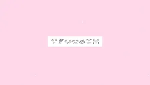 Kpop Aesthetic Pink Background Simple Icons Wallpaper