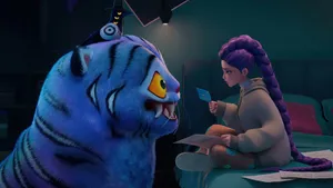 Kpop Demon Hunters Animated Scene Wallpaper