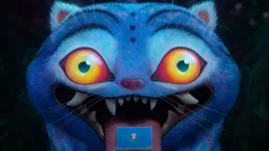 Kpop Demon Hunters Cat Character Wallpaper