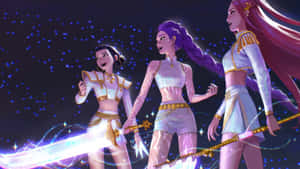 Kpop Demon Hunters Unite Wallpaper