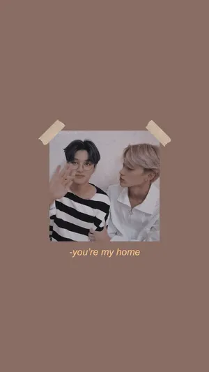 Kpop Duo Aesthetic Youre My Home Wallpaper