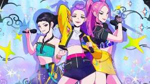 Kpop Girl Group Performance Wallpaper