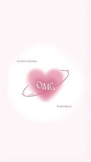 Kpop Love Heart Glow Wallpaper
