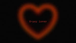 Kpop Lover Heart Glow Wallpaper