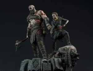 Kratos And Atreus, The Dynamic Duo From God Of War Wallpaper