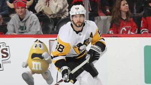 Kris Letang In Action On The Ice Wallpaper